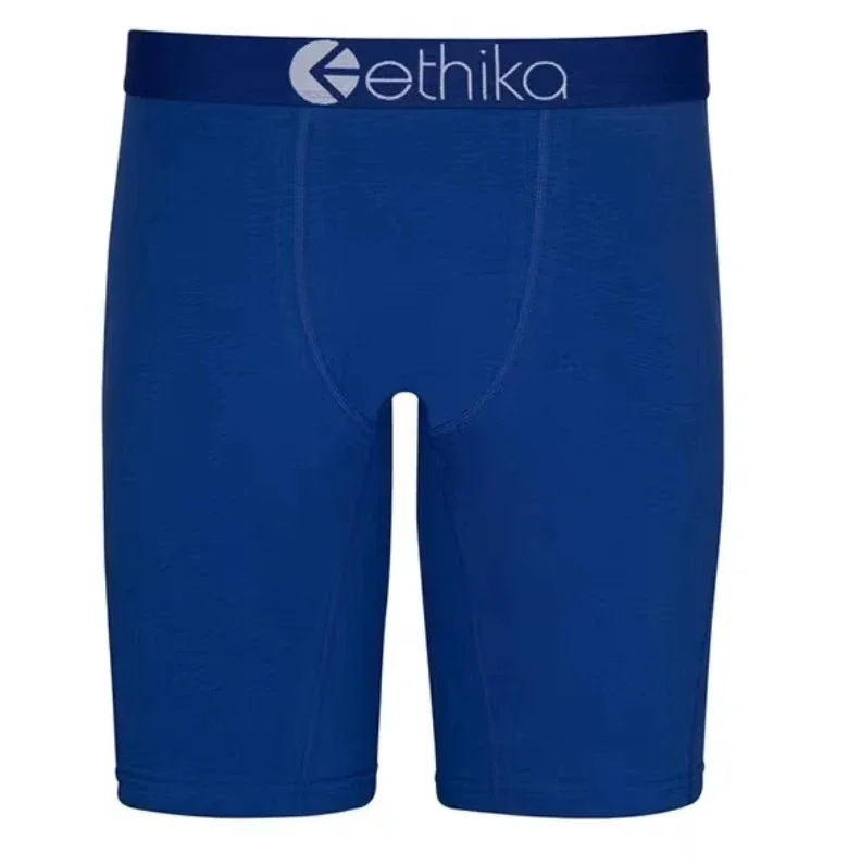 Description Picture 5 of itemETHIKA Men's Underwear Solid Color 100% Cotton Breathable Underware Casual Men Boxer Briefs Shorts Sweatpants Black Plus Size