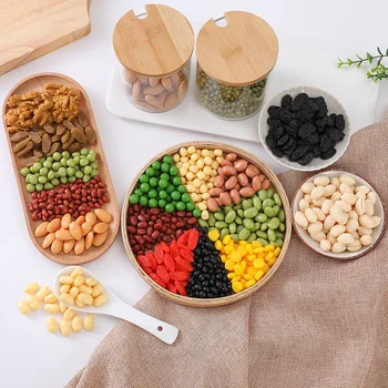 100g Simulation Soybeans, Mung beans, Goji berries, Cashews Artifical Coarse Cereals Grains Model Fake Food Photography props