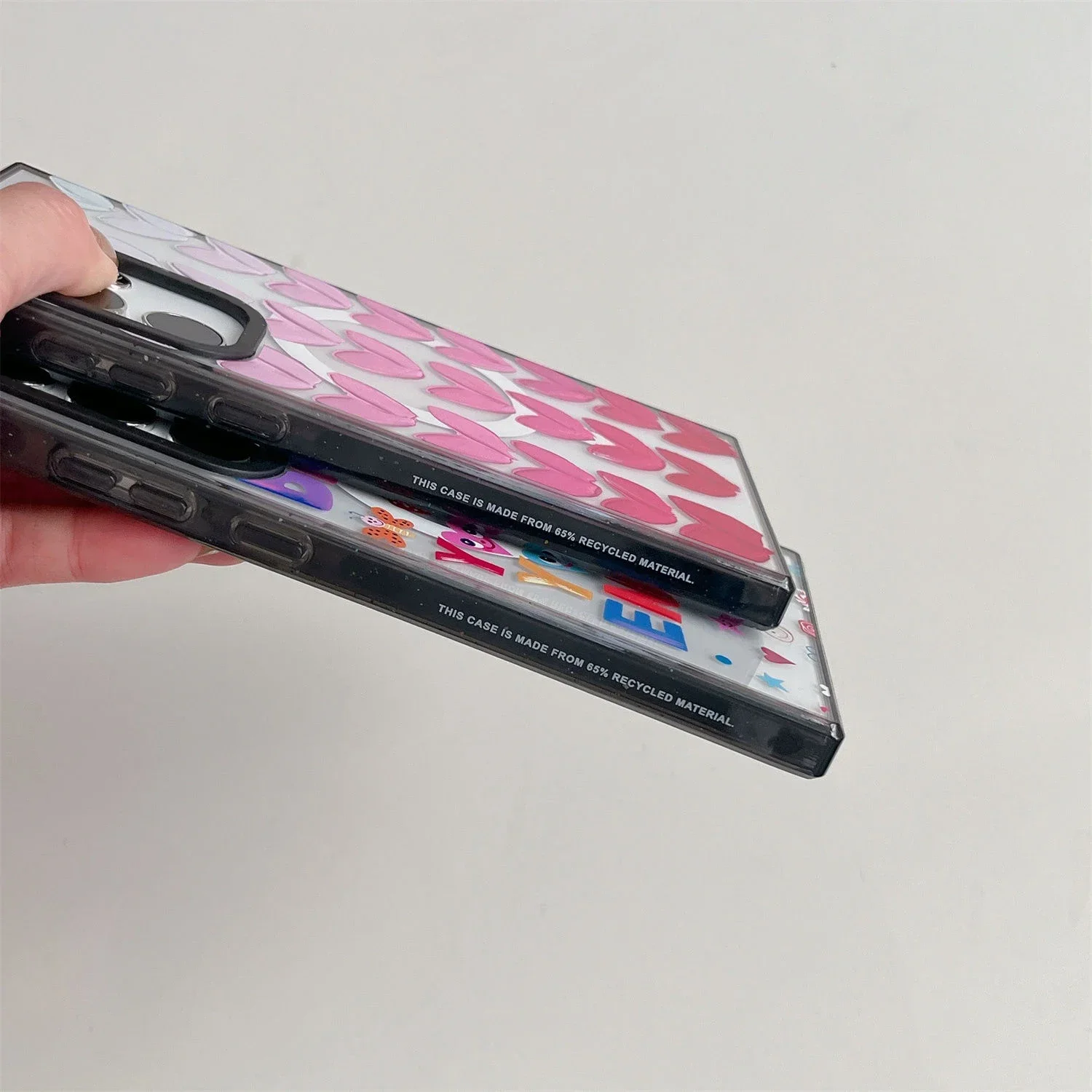 Colorful Letters MagSafe Acrylic Border Magnetic Phone Case for Samsung Galaxy S22U S23 Ultra S24 Ultra Cover Protective Shell