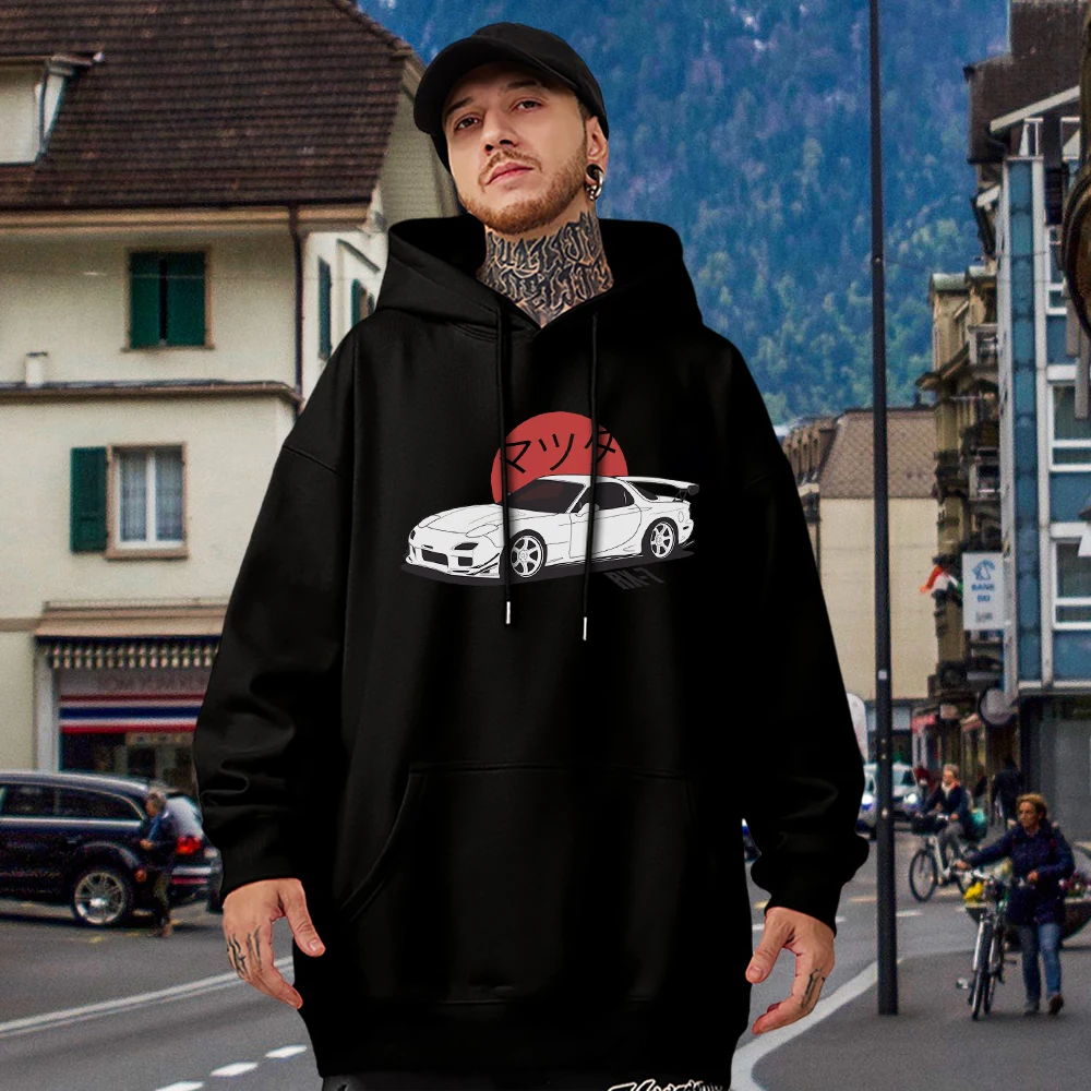 

Хлопковые свитшоты с принтом Ready To Go, мужские спортивные свитшоты стандартного качества