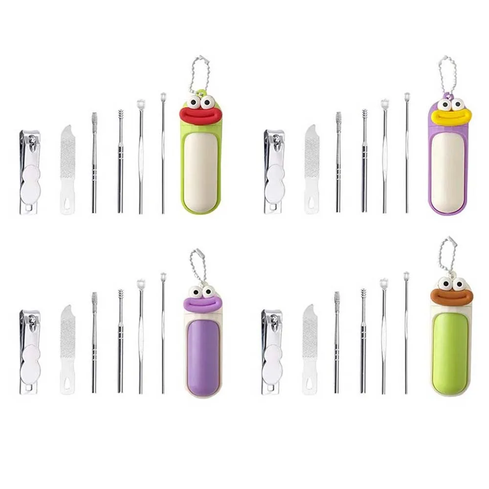 Manicure Tool Cute Nail Clipper Nail Cutting Pliers Chain Pendant Mini Nail File Nail Care Stainless Steel Cartoon Nail Sanding 5