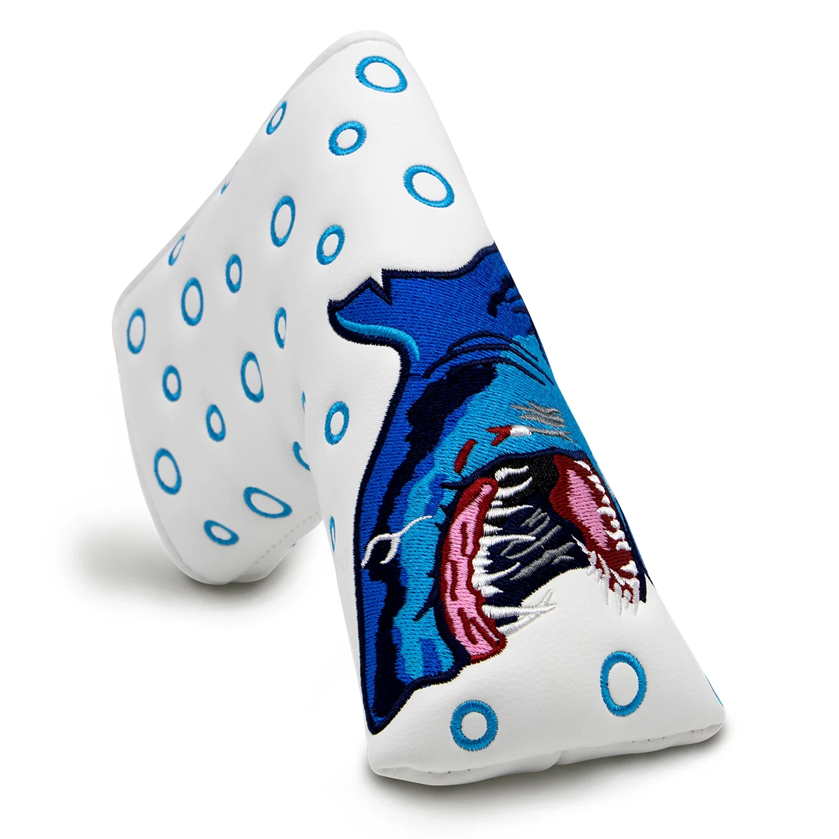 

Embroidered Printed Golf Club Cover Magnet Closed Golf Club Putter Cover Pu Leather Sports Golf Club Accessories Equipment Embro