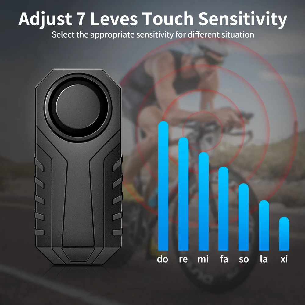 Wireless Waterproof Anti-Theft Alarm for Bicycles and Motorcycles