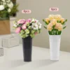 8PCS Flower Bucket Creative Wrought Vase Retro Decorative Iron Desk Topper Vintage Display French Country 3