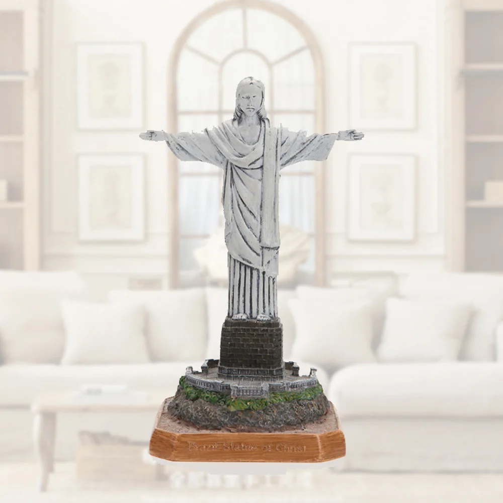 World Famous Building Brasil Brazil Rio de Janeiro Cristo Redentor Jesus Christ Landscape Statue Miniature Model Craft Figurine 5