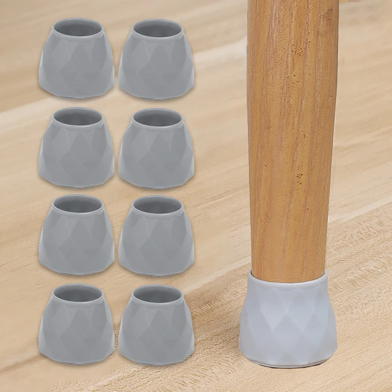 40Pcs Silicone Anti-Slip Chair Leg Floor Protector Furniture Padding for Hardwood Floors Table Leg Cover Scratch-proof Floor Protector