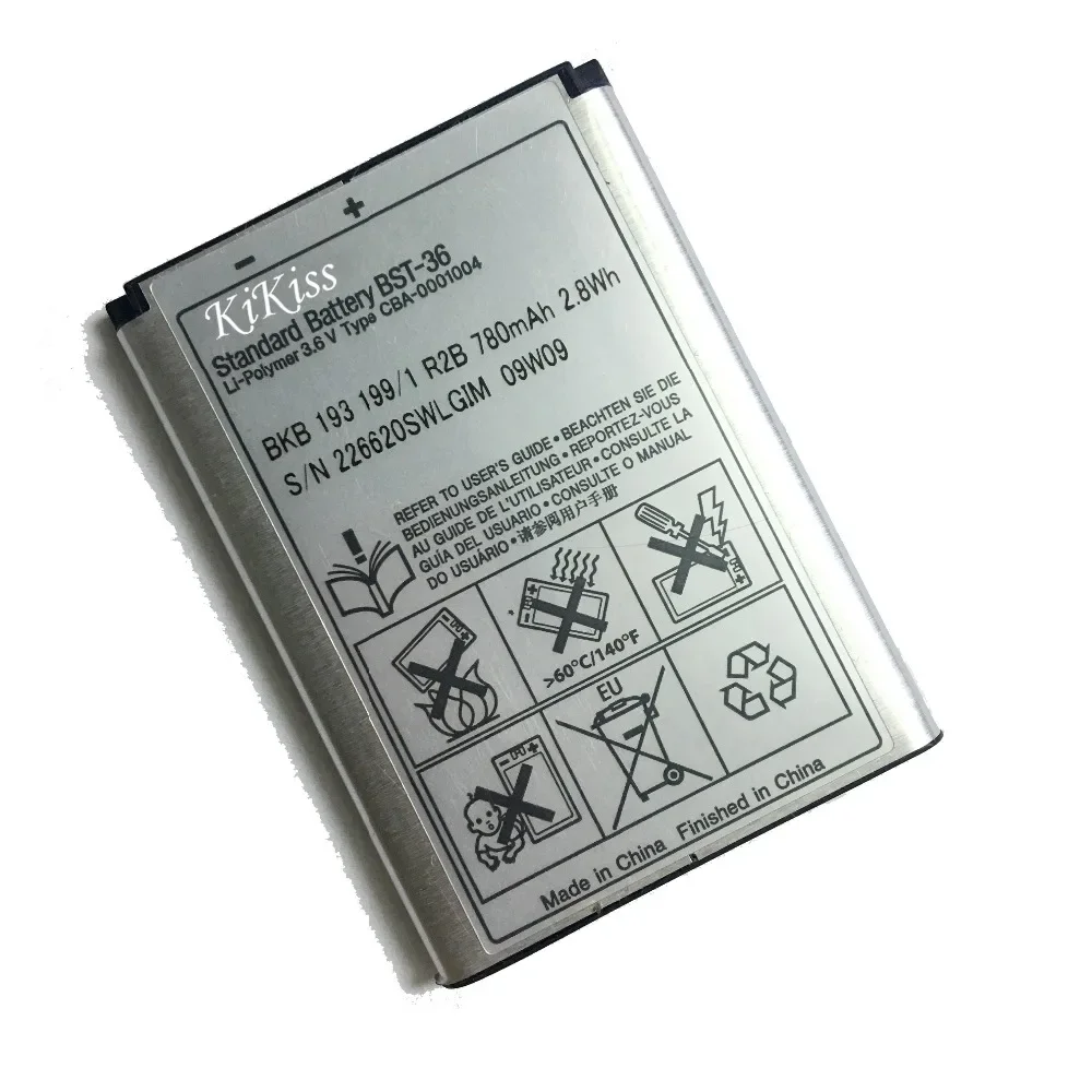 Bateria do Telefone para Sony Ericsson Bst33 Bst 33 Bst33 W205 W300 W300i W302 W395 W595 W595a W610 W610i W660 W705 W705u 1000mah Novo - Image 3