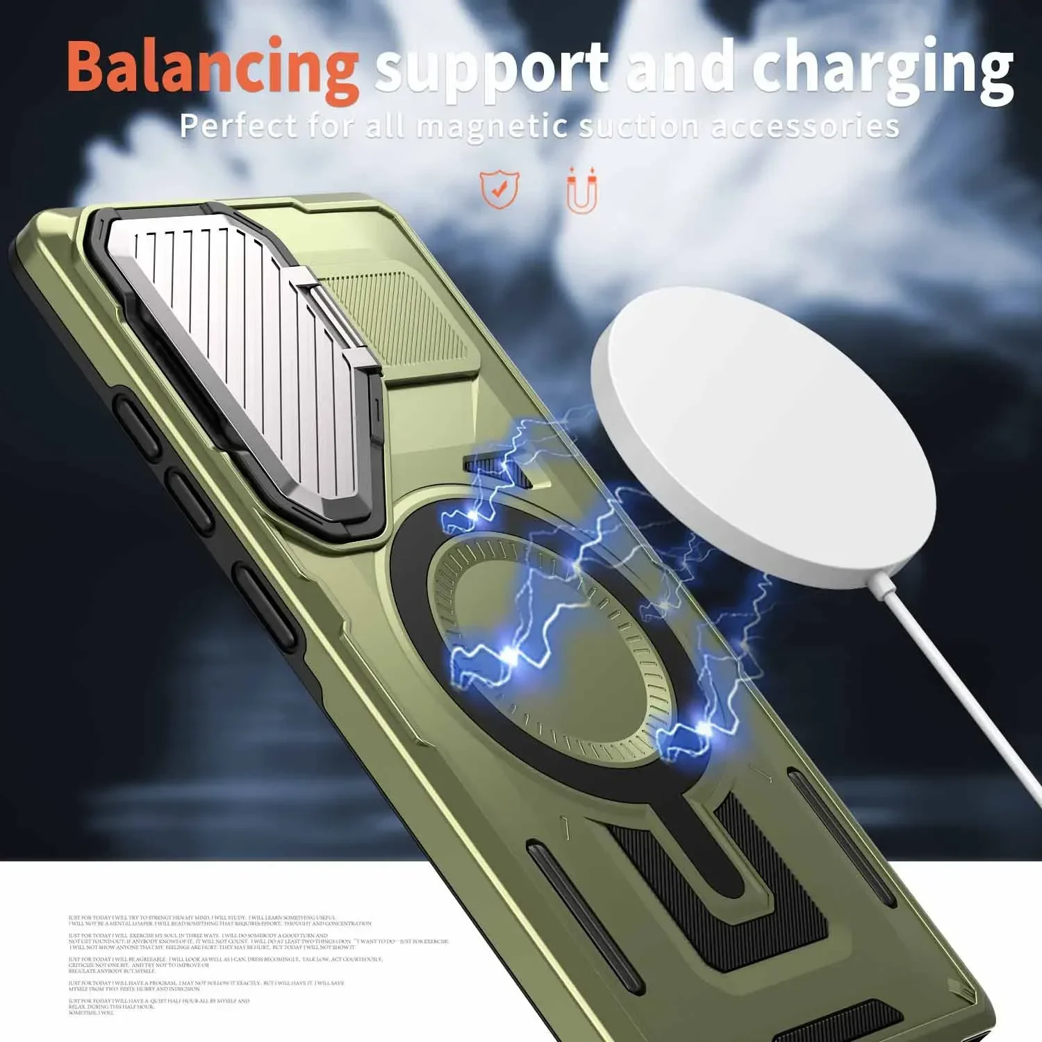 Magnetic Ring Stand Phone Case with 360-Degree Rotation and Enhanced Grip
