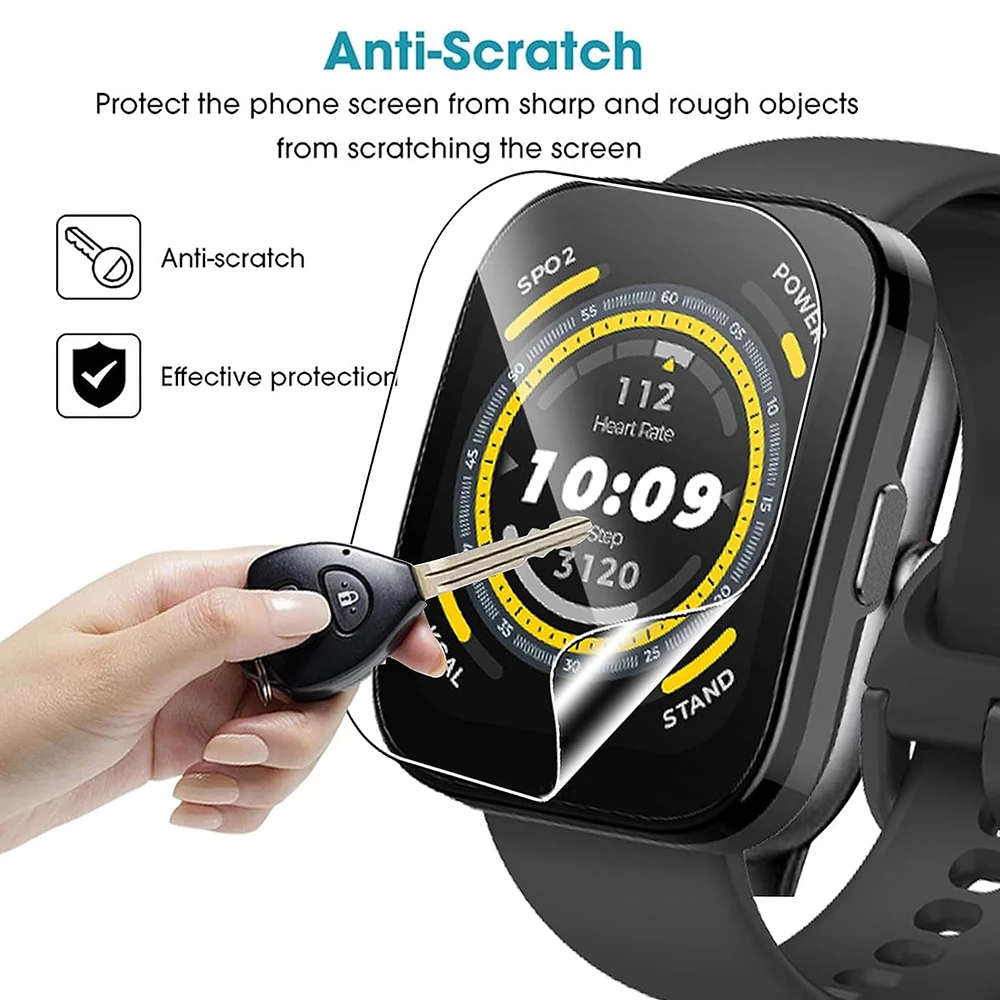 Huami Amazfit Bip Hydrogel Screen Protector – Full Cover HD High Quality