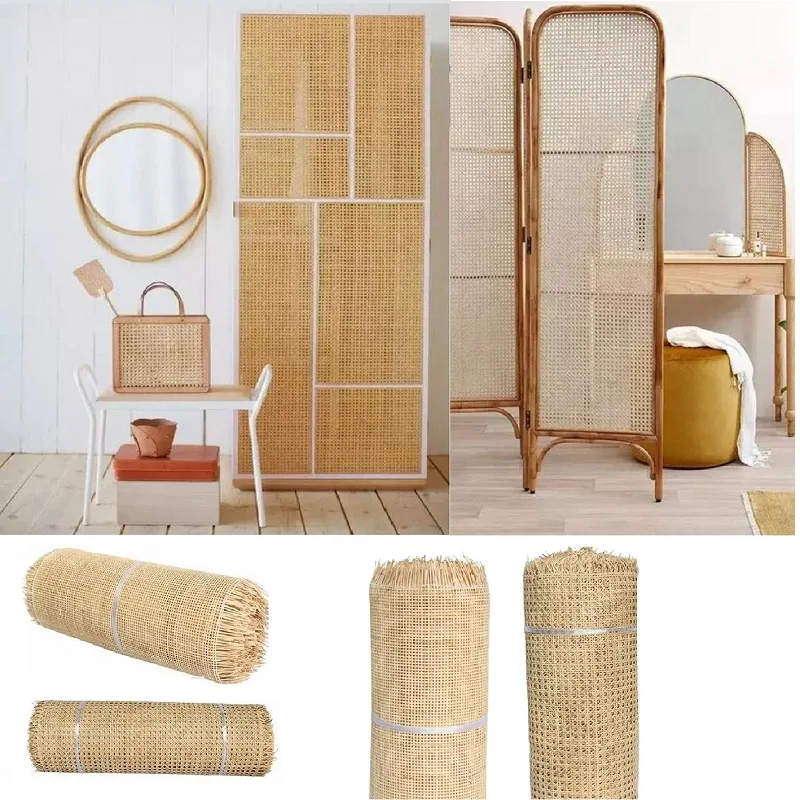40CM/45CM/50CM X 1 Meter Natural Cane Webbing Sheet Real Rattan Webbing  Roll Chair Table Ceiling Background Furniture Material - AliExpress