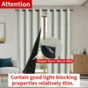 2 Panels  Solid Color Blackout Curtains with Heat Insulation&UV Protection - Grommet Top, Perfect for Living Room, Bedroom 6