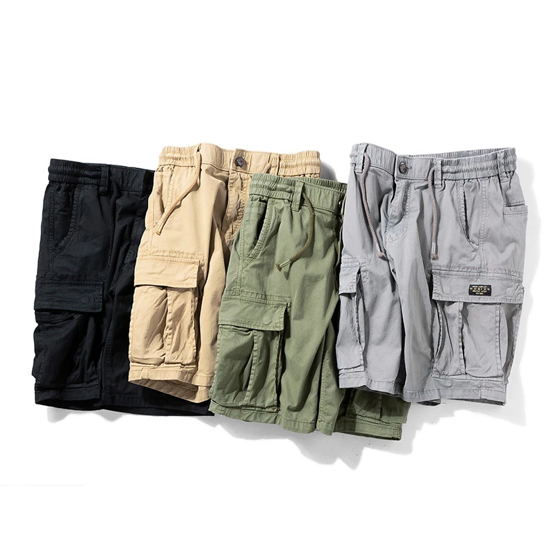 2022 New Mens Summer Cotton Army Tactical Cargo Shorts Fashion Khaki Multi-pocket Casual Short Pants Loose Military Shorts Men best men's casual shorts