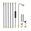 High Pressure Washer Extension Rod 1/4 Inch Connection Nozzles for Roof Gutter Cleaning Tools Connecting Rod 1