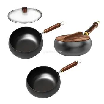 Wok antiaderente senza rivestimento padella bollente a gas per ristorante campeggio casa piano cottura piano cottura a induzione pentole pentole cottura 1