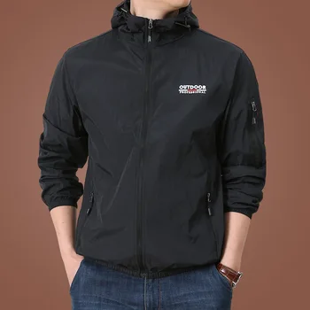 Giacca da sole estiva da uomo Abbigliamento da esterno Cappotto in pelle ad asciugatura rapida Uomo Sport Protezione solare Ciclismo Escursionismo Pesca Giacca da campeggio 1