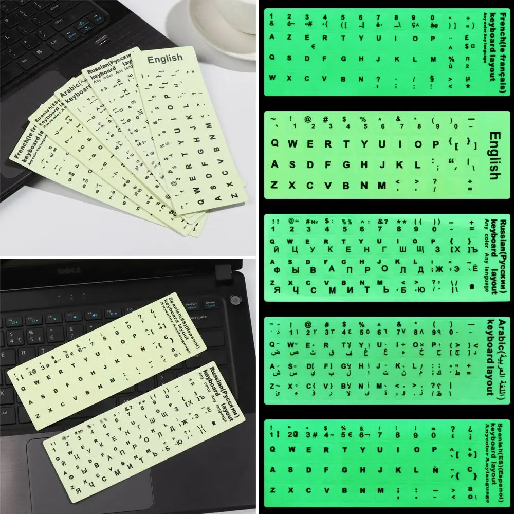 Adesivi Tastiera Spagnola QWERTY Per Xiaomi Mi Air – Colore Nero – TSTKMIBK