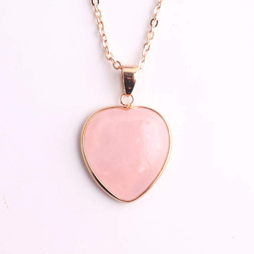 Pink Crystal Pendant Necklace - Image 3