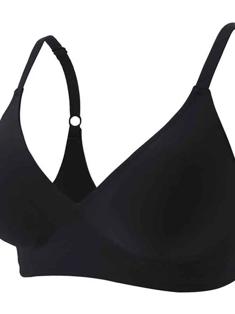 Push Up Bra Seamless Underwear Women Top Sexy Bras without Frame Thin  Unwired Bralette Brassiere Soft Comfort Lingerie Deep