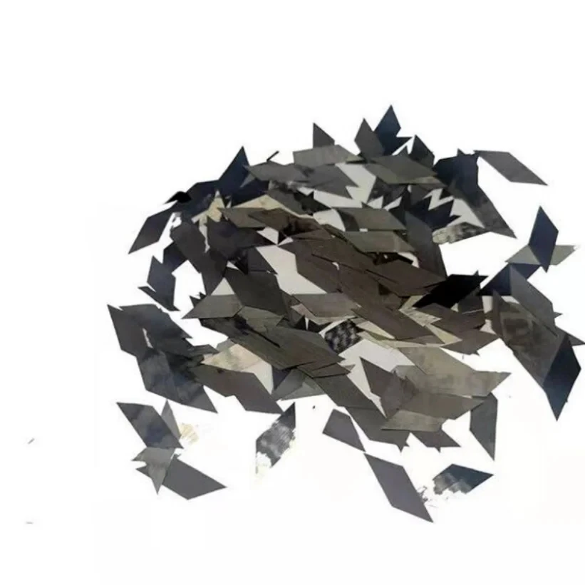 Flake Forged Carbon Fiber 45mm Diamond Shaped Chopped Strand Short Cut High Strength Car Motorcycle Bike Modification carbon fiber flake