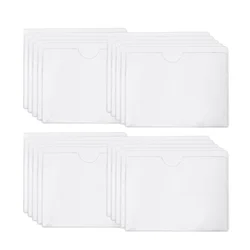 Waterproof Adhesive Plastic Card Sleeve with Top - Open Design (20PACK)