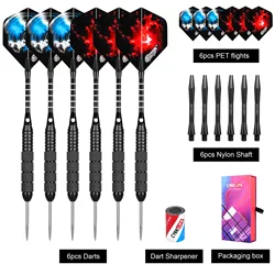 CyeeLife Professional Outdoor Steel Needle Dart Set for Entertainment and Practice - Fall Resistant (WHITE)