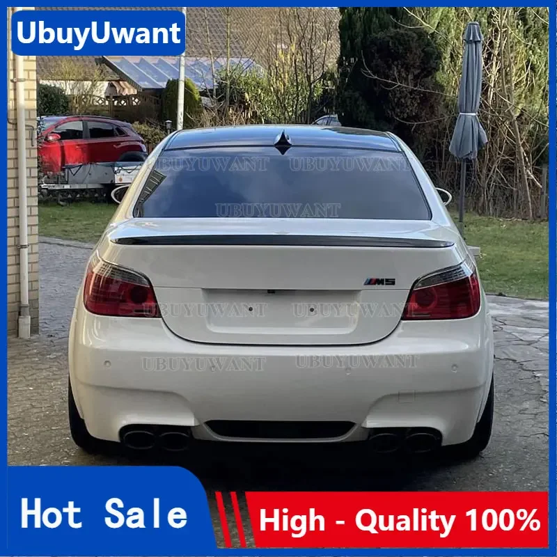 Per Bmw E60 Spoiler Sul Tetto Materiale Abs Auto Ala Posteriore Primer Colore Spoiler Posteriore Per Bmw E60 520I 528I 535I 530I 525I Spoiler