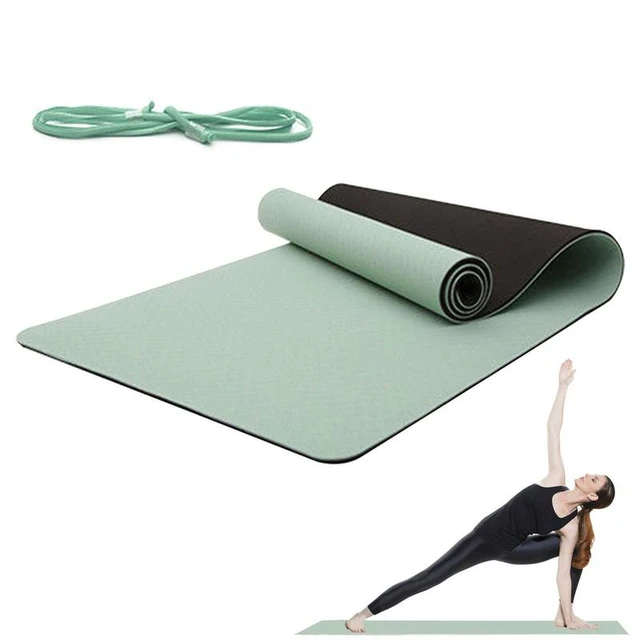 Esterilla de Fitness para principiantes, alfombrilla gruesa de 10mm para  entrenamiento deportivo, Pilates, Yoga, 1830x610mm - AliExpress