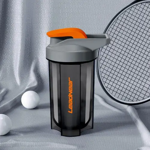 Portable Leak-Proof Protein Shake and Fitness Mixing Bottle