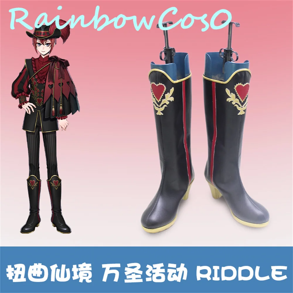 

Twisted-Wonderland Riddle Cosplay Shoes Boots Game Anime Halloween Christmas RainbowCos0 W2981