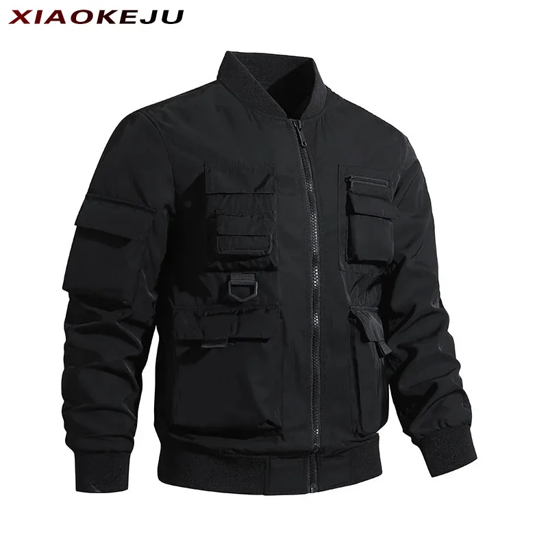 Oversize Jacket Man Coat Jacket Mountaineering Techwear Baseball Heavy Sport Windbreak Cardigan Sportsfor Windbreaker