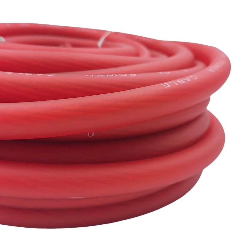 0 Gauge Copper Clad Aluminum 51FT(15.4Meter) Power Cable Car Audio Installation Power Wire