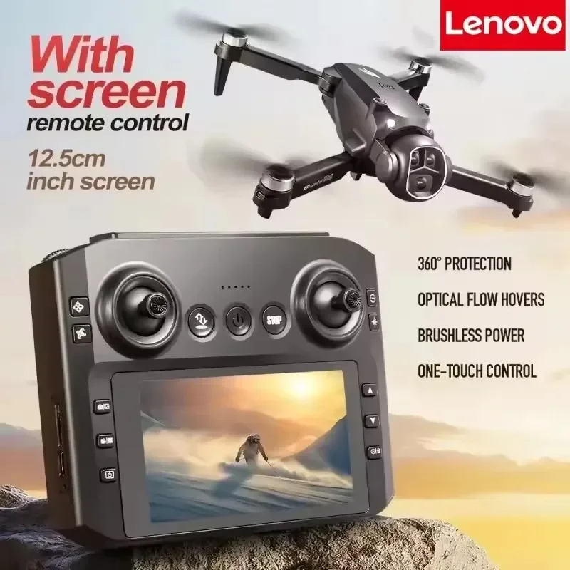 Drone M7 avec caméra 4K ou 8K posé sur une surface, avec deux batteries visibles, prêt pour une longue autonomie