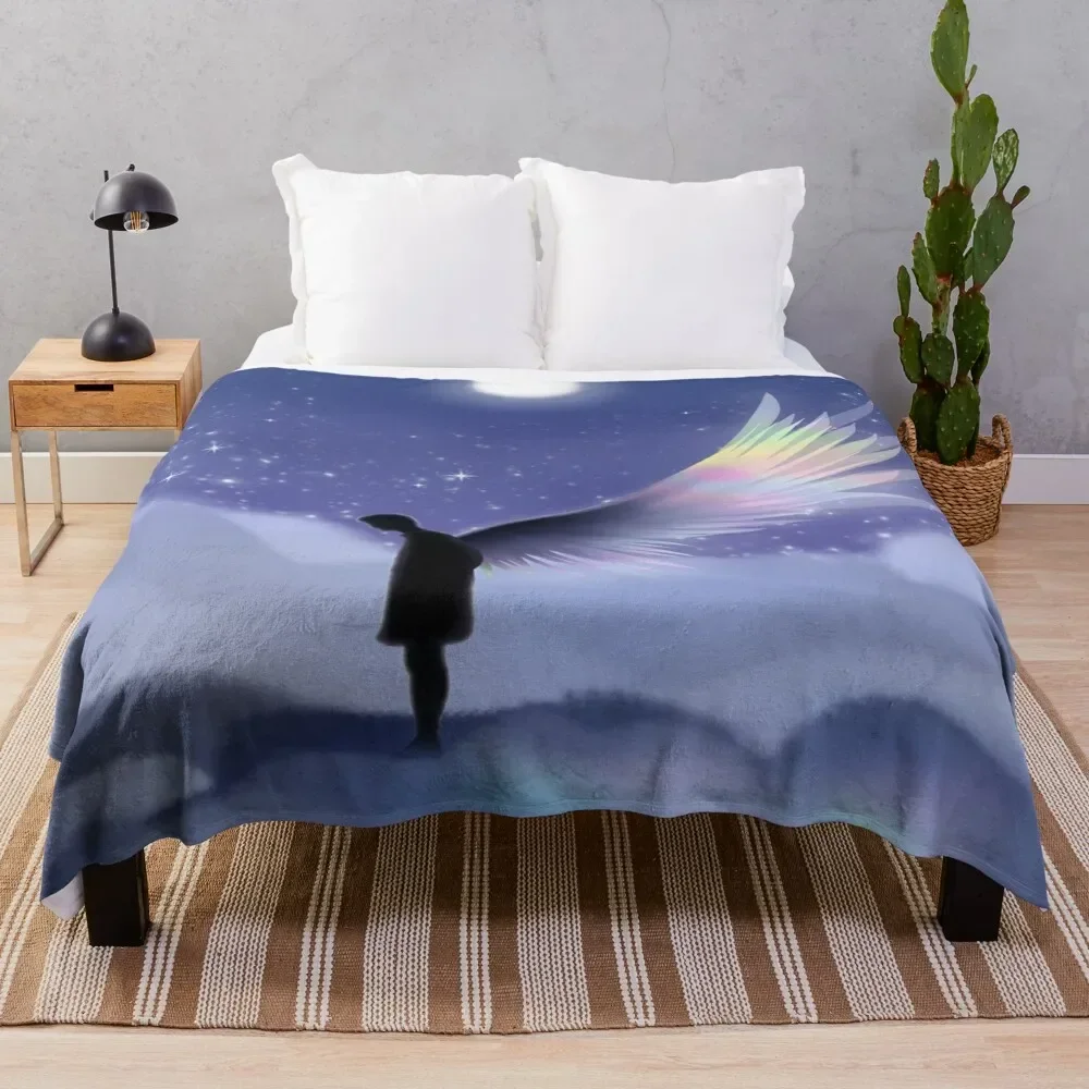 

Over the Clouds Throw Blanket Vintage Blankets For Bed cosplay anime Blankets