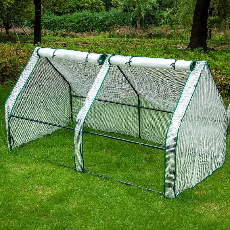 Description Picture 5 of itemNo Frame 180x90x90CM PE PVC Plants Greenhouse Home Balcony Flower Potted Rainproof Cover Outdoor Garden Keep Warm Shed Brooder