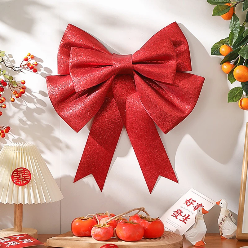 

75/50/30cm Big Bow Wall Decoration For Birthday Wedding New Year Christmas Party Arrange Xmas Handmade DIY Material Package