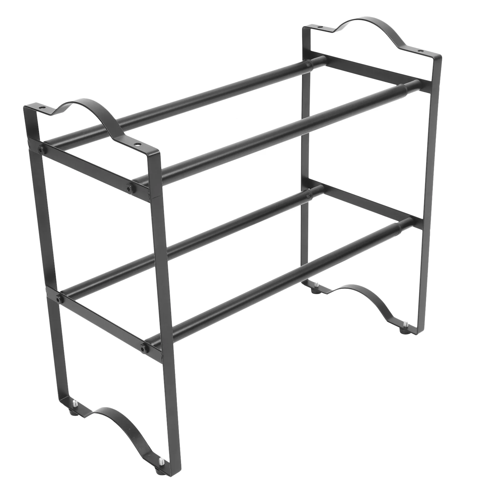 

Double Layer Telescopic Shoe Rack Entryway Shoer Wardrobe Shoes Shelf Superimposed