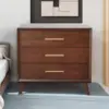 Gramercy 3 Drawer Solid Wood Mid Century Chest 1
