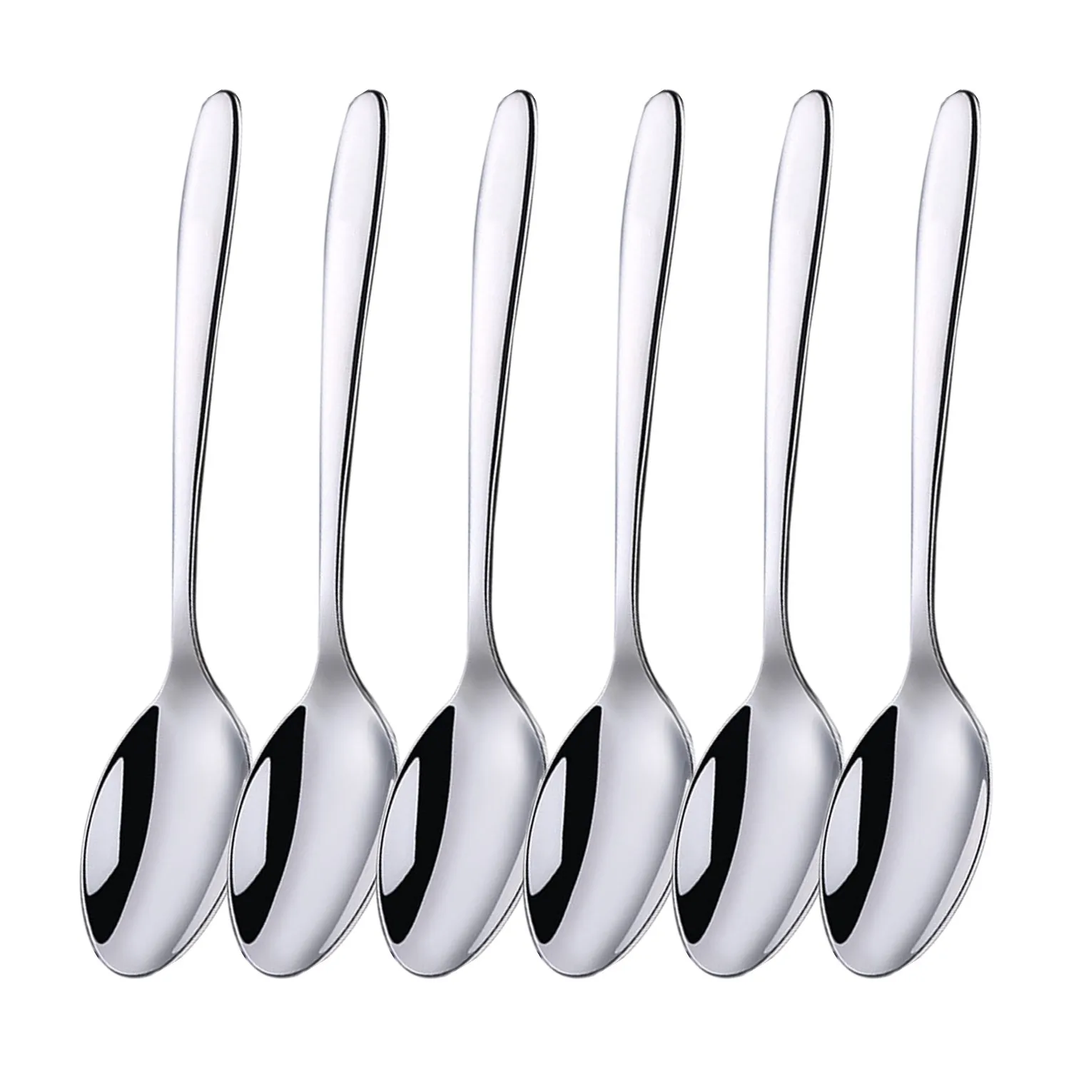 Dinner Spoon Set LFGB Certificate 316 Stainless Steel Banquet Dinner Spoon Classical Cutlery Luxury Flatware 6 Pieces of Family Restaurant Ladle dinner spoon set