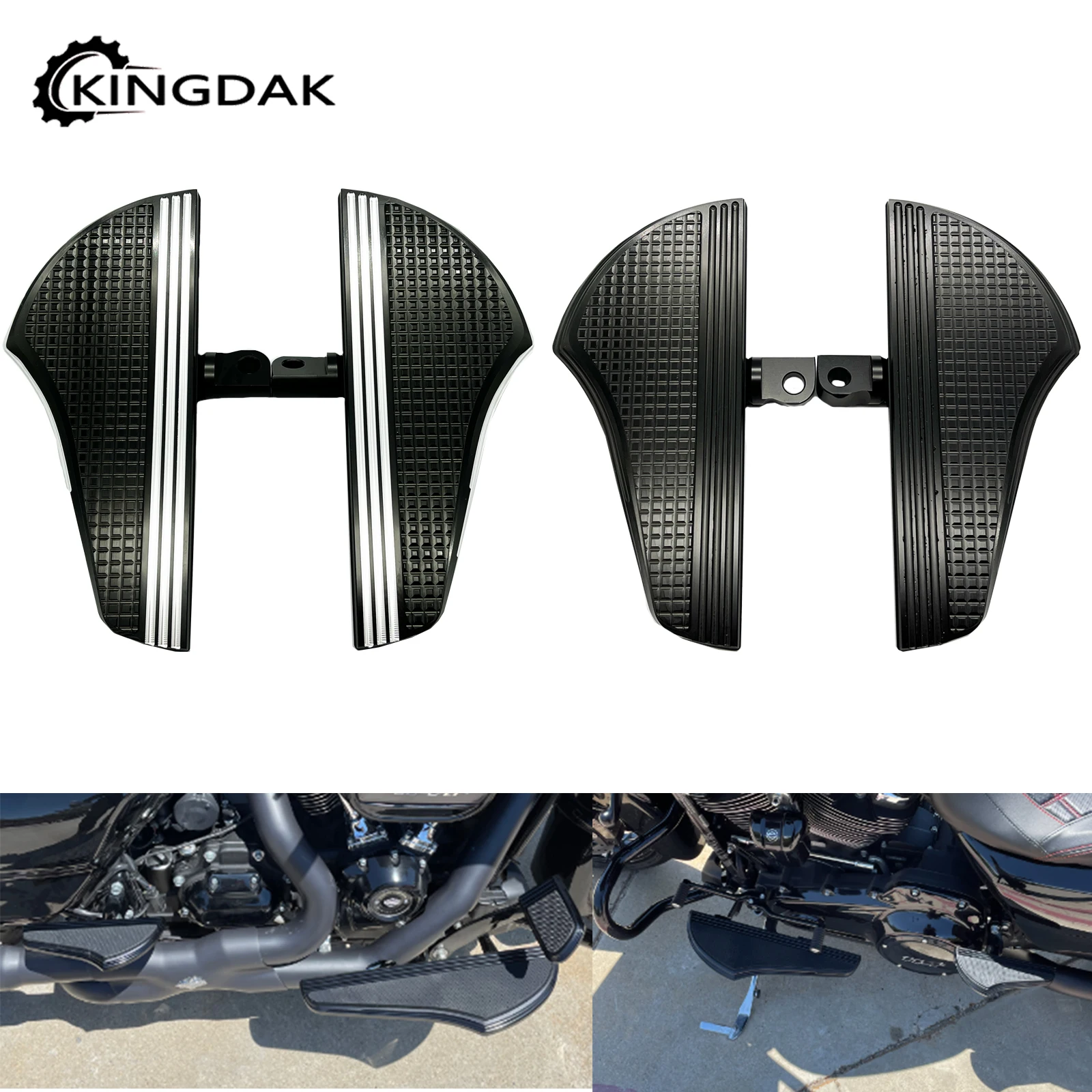 오토바이 CNC 여객 Defiance Floorboards 남성 마운트 발 페그 Harley Touring Street