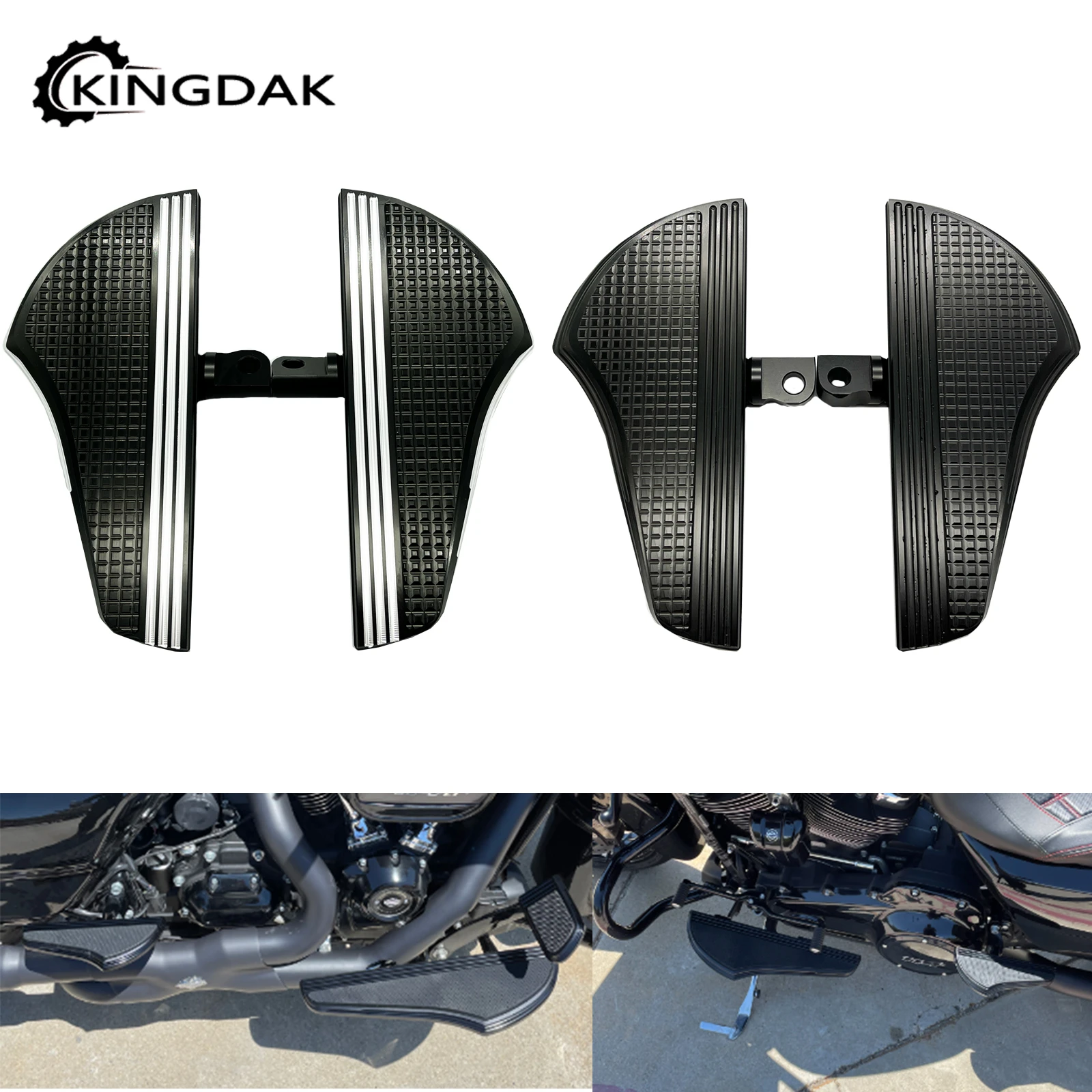 오토바이 CNC 여객 Defiance Floorboards 남성 마운트 발 페그 Harley Touring Street