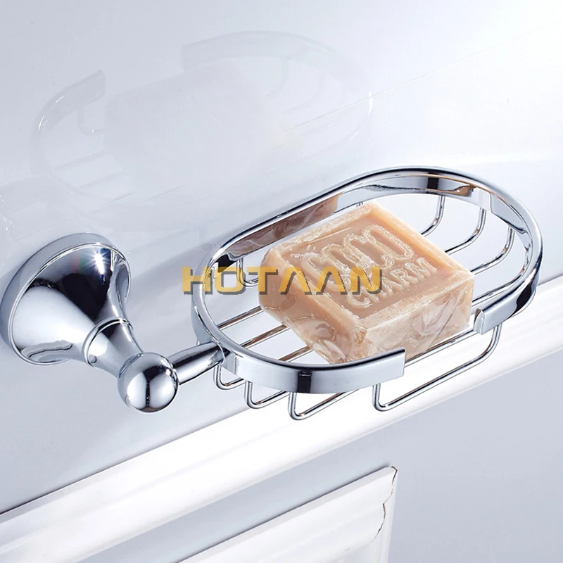 Chrome Plated Brass Made Wall Mount Bath Hardware Sets Towel Bar Robe hook Paper Holder Square Bathroom Accessories Set