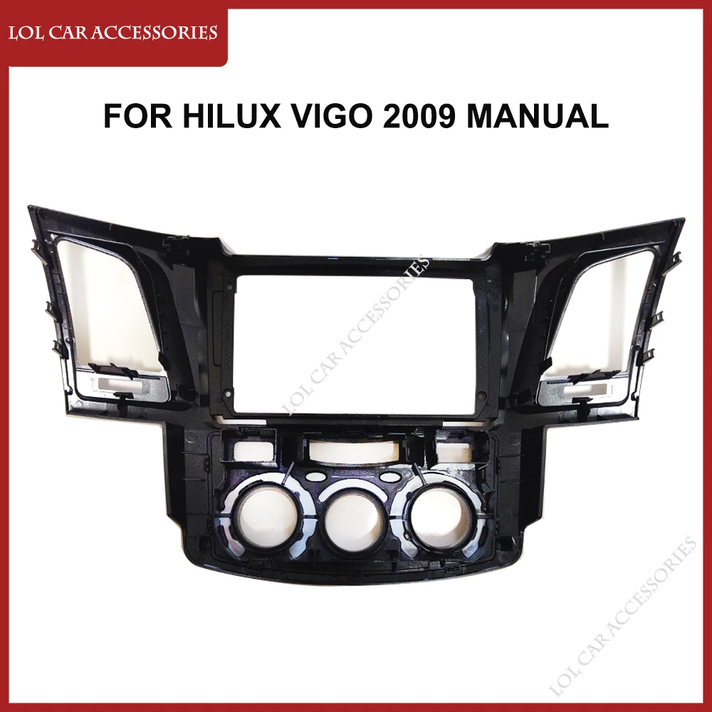 Toyota Fortuner Hilux Vigo 2009-2015 2005 용 9 인치 자동차 라디오 근막 안드로이드 MP5 플레이어 케이스 프레임 헤드 유닛 스테레오 커버