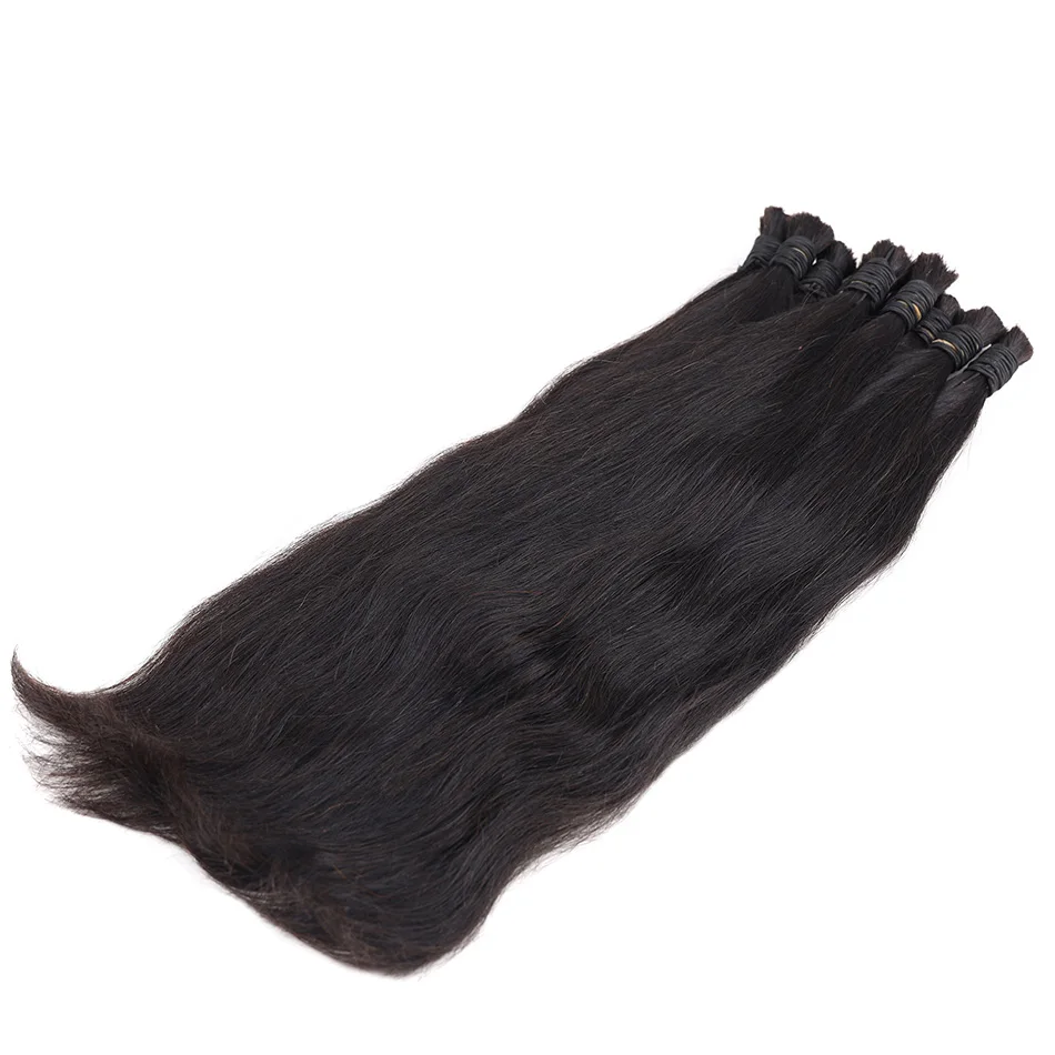 Human Bulk Hair Braiding 100g 100% Remy Natural Human Braiding Hair Bulk bundles No weft wavy