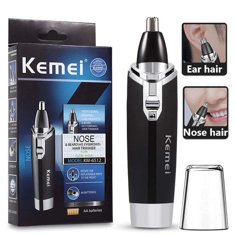 

Kemei New Electric Nose Hair Trimmer Safe Face Care Razor For Men Washed Nose Ear Trimmer Hair Removal Machine
