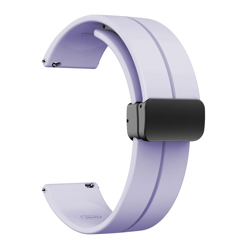 Silicone Magnetic Smartwatch Band - 20mm/22mm