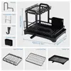 Multi-function kitchen storage rack, dish drain rack, household double-layer bowl, dish, chopsticks, chopping board storage rack 5