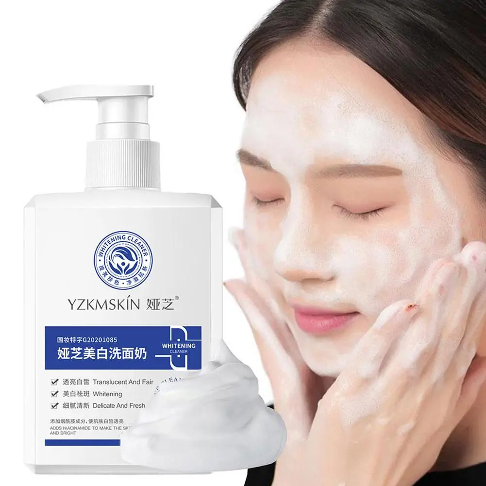 

Whitening Facial Cleanser Oil Control Moisturizing Skin Balance Wash Brighten Cleanser Refreshing Foaming Care Cleansing I0J0