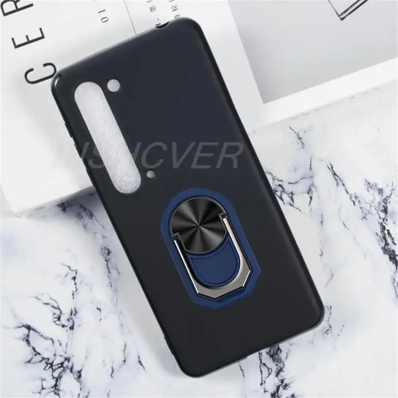 For Sharp Aquos R5G 6.5" Case Back Finger Ring Soft TPU Silicone Case For Sharp Aquos R5G Phone Cover 3