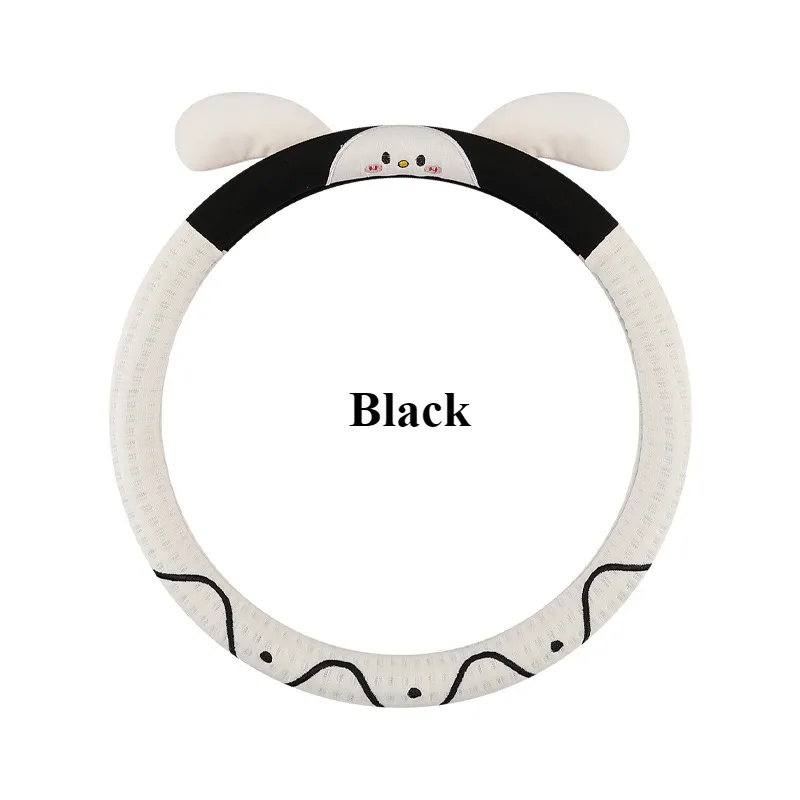 Charming Rabbit Steering Wheel Cover - Cool Touch, Airy & Ultra-Soft, Non-Slip Design