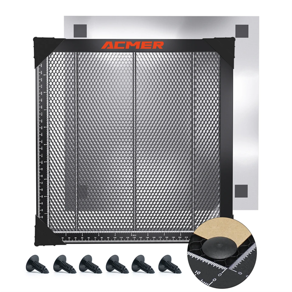 Laser Machine Spare Parts ACMER Laser Cutting Honeycomb Working Table 300x300/330x330/400x400/440x440x22mm